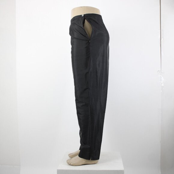 Sutton Studio $69 Sz 18 x 29 Black Unlined Button Closure 100% Silk Pant - Picture 9 of 16